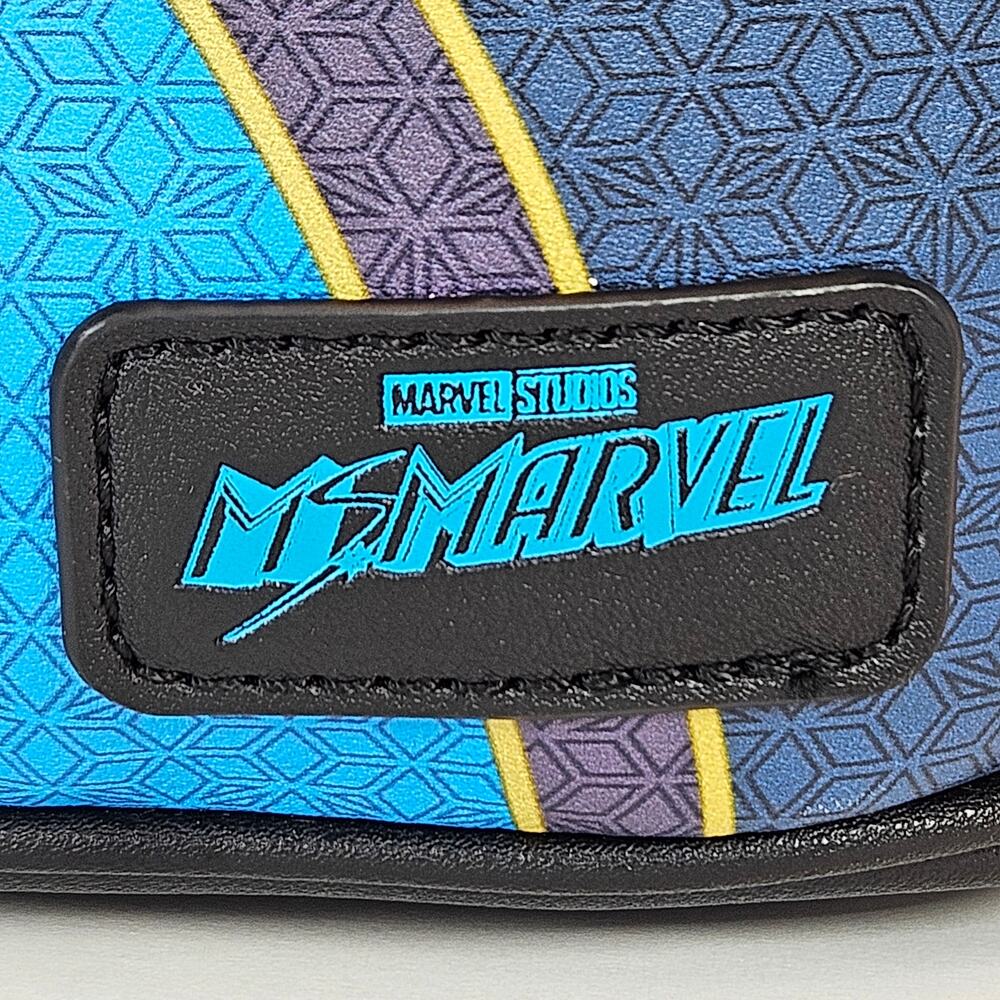 Funko Marvel Studios Marvel Cosplay Blue/Red/Gold Faux Leather Mini Backpack NWT - Picture 6 of 10